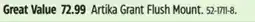 Canadian Tire Artika Grant Flush Mount offer