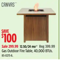 Canadian Tire Gas Outdoor Fire Table, 40,000 BTUs offer