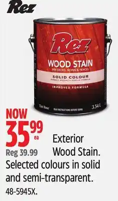 Canadian Tire Exterior Wood Stain offer