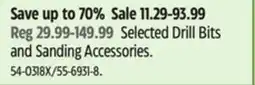 Canadian Tire Selected Drill Bits and Sanding Accessories offer