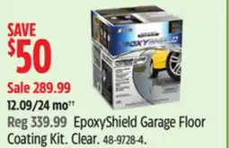 Canadian Tire EpoxyShield Garage Floor Coating Kit offer