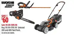 Canadian Tire Selected 20V and 40V Yard Tools offer