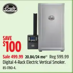 Canadian Tire Digital 4-Rack Electric Vertical Smoker offer