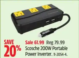 Canadian Tire Scosche 200W Portable Power Inverter offer