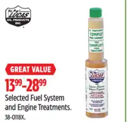 Canadian Tire Lucas Oil Selected Fuel System and Engine Treatments offer