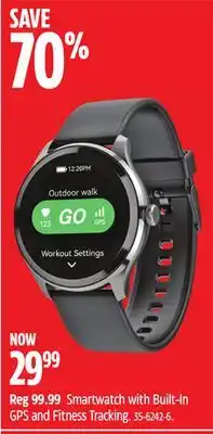Canadian Tire Smartwatch with Built-In GPS and Fitness Tracking offer