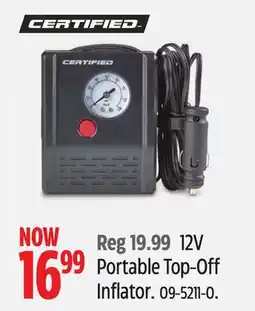 Canadian Tire 12V Portable Top-Off Inflator offer