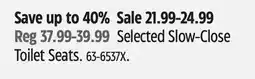 Canadian Tire Selected Slow-Close Toilet Seats offer