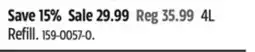 Canadian Tire 4L Refill offer