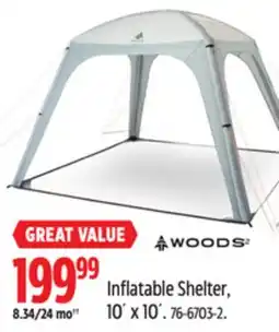 Canadian Tire WOODS Inflatable Shelter offer