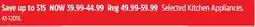Canadian Tire Selected Kitchen Appliances offer