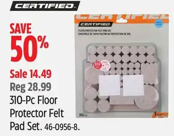 Canadian Tire 310-Pc Floor Protector Felt Pad Set offer