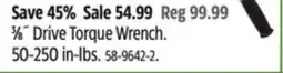 Canadian Tire 3⁄8˝ Drive Torque Wrench offer