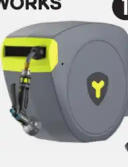Canadian Tire yardworks Auto-Retractable Hose Reel with 120' Hose with Nozzle offer