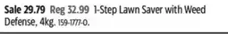 Canadian Tire 1-Step Lawn Saver with Weed Defense, 4kg offer
