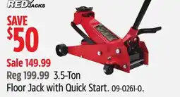 Canadian Tire 3.5-Ton Floor Jack with Quick Start offer