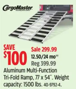 Canadian Tire Aluminum Multi-Function Tri-Fold Ramp offer