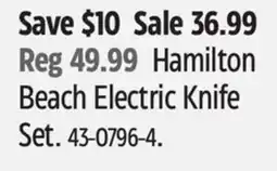 Canadian Tire Hamilton Beach Electric Knife Set offer