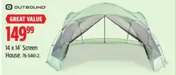 Canadian Tire OUTBOUND 14 x 14' Screen House offer