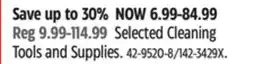 Canadian Tire Selected Cleaning Tools and Supplies offer