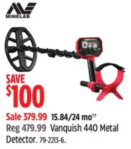 Canadian Tire Minelab Vanquish 440 Metal Detector offer