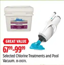 Canadian Tire Selected Chlorine Treatments and Pool Vacuum offer