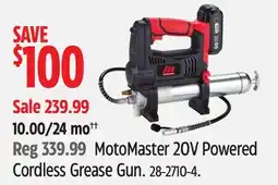 Canadian Tire MotoMaster 20V Powered Cordless Grease Gun offer