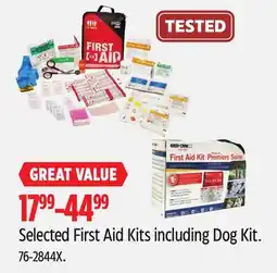 Canadian Tire Selected First Aid Kits including Dog Kit offer