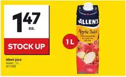 Giant Tiger Allen's juice offer