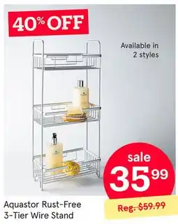 Kitchen Stuff Plus Aquastor Rust-Free 3-Tier Wire Stand offer