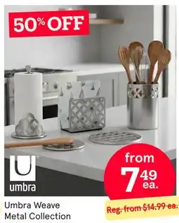 Kitchen Stuff Plus Umbra Weave Metal Collection offer