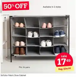 Kitchen Stuff Plus Softstor Fabric Shoe Cabinet offer