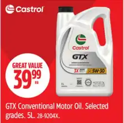 Canadian Tire Castrol GTX Conventional Motor Oil offer