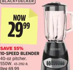 Canadian Tire BLACK+DECKER 10-SPEED BLENDER offer