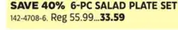 Canadian Tire CORELLE 6-PC SALAD PLATE SET offer