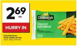 Giant Tiger Cavendish Farms frozen crinkle cut fries offer