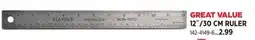 Canadian Tire 12/30 CM RULER offer