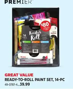 Canadian Tire PREMIER READY-TO-ROLL PAINT SET, 14-PC offer