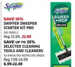 Canadian Tire SWIFFER SWEEPER STARTER KIT PRO offer