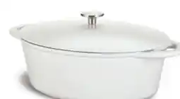 Canadian Tire Master-chef 6.3-QT OVAL CAST-IRON DUTCH OVEN, WHITE OR BLUE offer