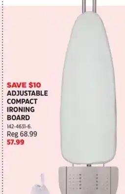 Canadian Tire type A ADJUSTABLE COMPACT IRONING BOARD offer