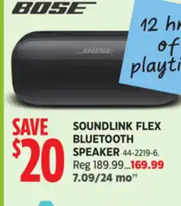 Canadian Tire Bose SOUNDLINK FLEX BLUETOOTH SPEAKER offer