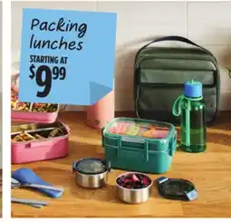 Canadian Tire Packing lunches offer