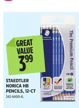 Canadian Tire STAEDTLER NORICA HB PENCILS, 12-CT offer