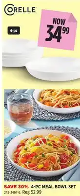Canadian Tire Corelle 4-PK MEAL BOWL SET offer