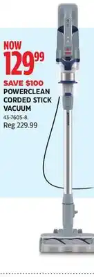 Canadian Tire BISSELL POWERCLEAN CORDED STICK VACUUM offer