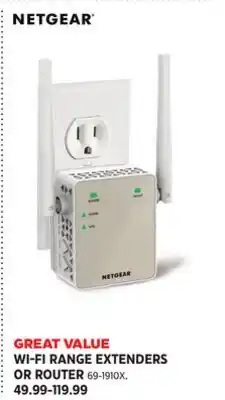 Canadian Tire WI-FI RANGE EXTENDERS OR ROUTER offer