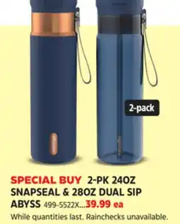 Canadian Tire 2-PK 24OZ SNAPSEAL & 28OZ DUAL SIP ABYSS offer