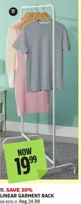 Canadian Tire LINEAR GARMENT RACK offer