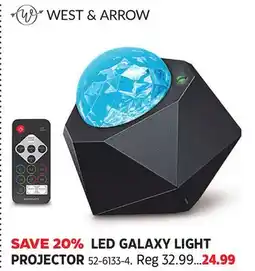 Canadian Tire WEST & ARROW LED GALAXY LIGHT PROJECTOR offer
